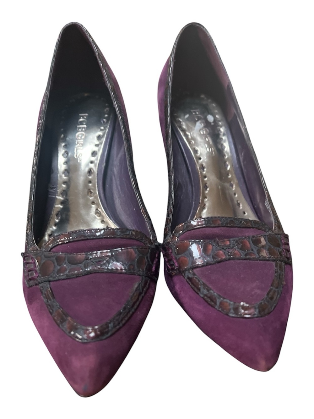 BCBG SIZE 6 HEELS PURPLE